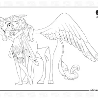 Mia And Me Onchao Coloring Page