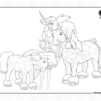 Mia And Me Zealanders Coloring Page