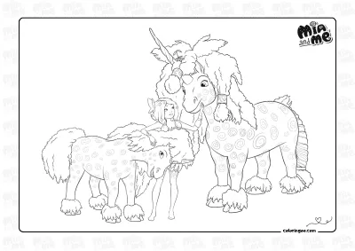 Mia And Me Zealanders Coloring Page