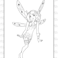 Mia and Me Cartoon Coloring Page