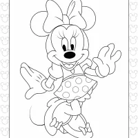 Mickey Minnie So Happy Coloring Page