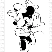 Minnie Celebration Coloring Page