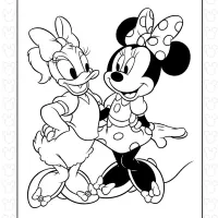 Minnie Mouse and Daisy Duck