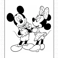 Minnie and Mickey Mouse