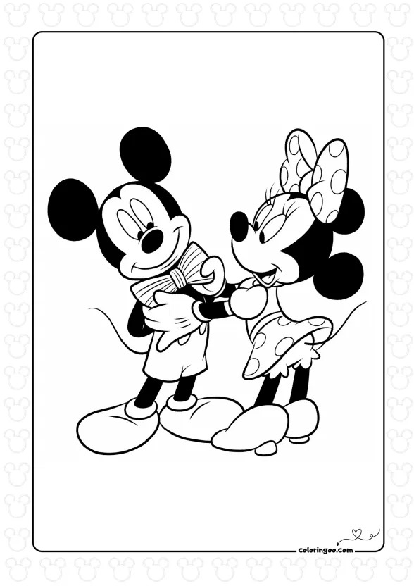 Minnie and Mickey Mouse
