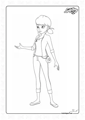 Miraculous Tales Of Ladybug Coloring Page