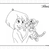 Mowgli Holding A Baby Tiger 8 Mowgli Holding A Baby Tiger