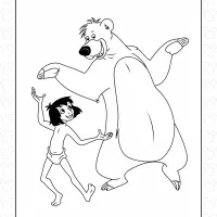 Mowgli and Baloo Dancing 10 Mowgli and Baloo Dancing