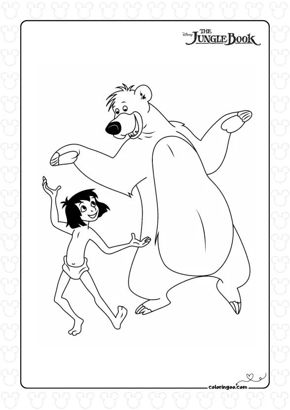 Mowgli and Baloo Dancing