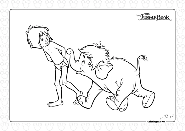 Mowgli and Junior Elephant