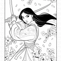 Mulan Pdf Coloring Sheet 6 Mulan Pdf Coloring Sheet