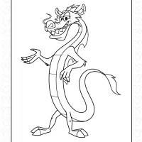 Mushu Pdf Coloring Sheet 4 Mushu Pdf Coloring Sheet