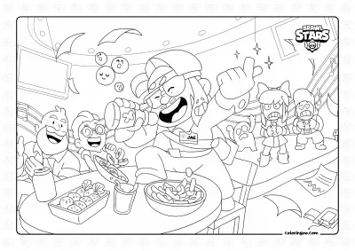 New Brawler Jae Yong Coloring Page