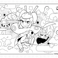 New Brawler Kaze Coloring Page