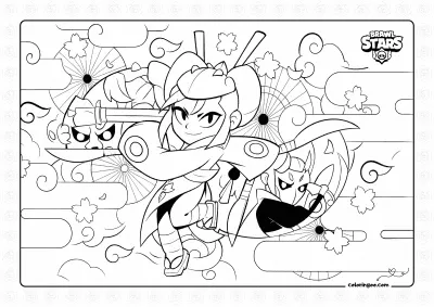 New Brawler Kaze Coloring Page