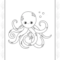 Octopus Colouring Sheet