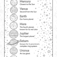 Our Solar System Simple Worksheet 3 Our Solar System Simple Worksheet