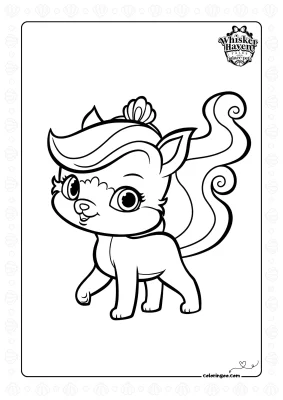 Palace Pets Treasure Coloring Page