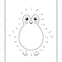Penguin Dot to Dot Game Worksheet 7 Penguin Dot to Dot Game Worksheet