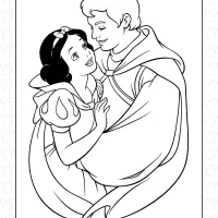 Prince Hugs the Snow White
