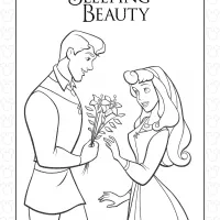 Princess Aurora and Prince Philip Coloring Page 10 Princess Aurora and Prince Philip Coloring Page
