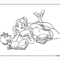 Princess Belle Coloring Sheet 3 Princess Belle Coloring Sheet