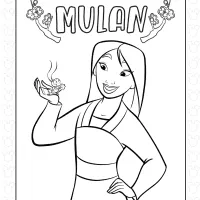 Princess Mulan Coloring Pages 1 Princess Mulan Coloring Pages