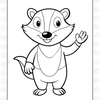 Printable Badger Coloring Pages