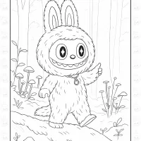Printable Labubu Coloring Pages
