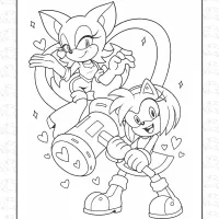 Printable Sonic Coloring Page