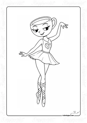 Printables Ballerina Cappuccina Coloring Page