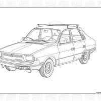Pubg Vehicles Dacia Coloring Page