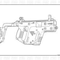Pubg Weapons Vector Coloring Page