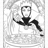 Queen Grimhilde Coloring Page