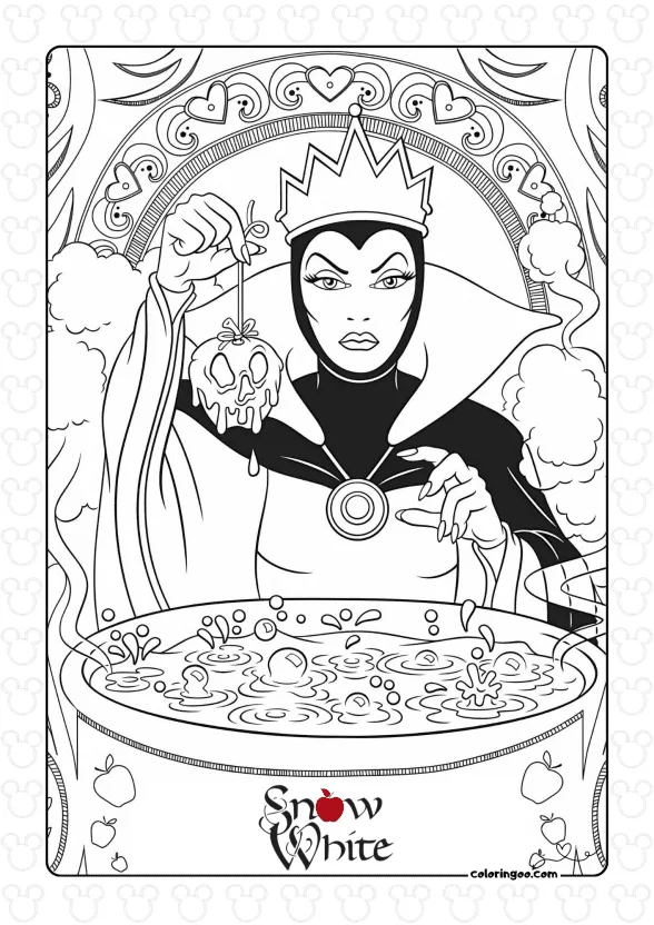 Queen Grimhilde Coloring Page
