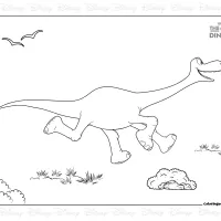 Running Arlo Coloring Page