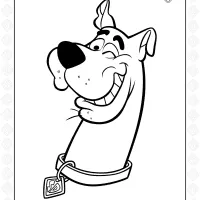 Scooby-Doo Head Coloring Page