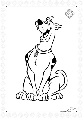 Scooby-Doo Pdf Coloring Pages
