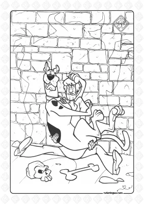 Scooby-Doo and Shaggy are Scared
