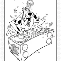 Scooby Doo is a DJ at the New Year Party