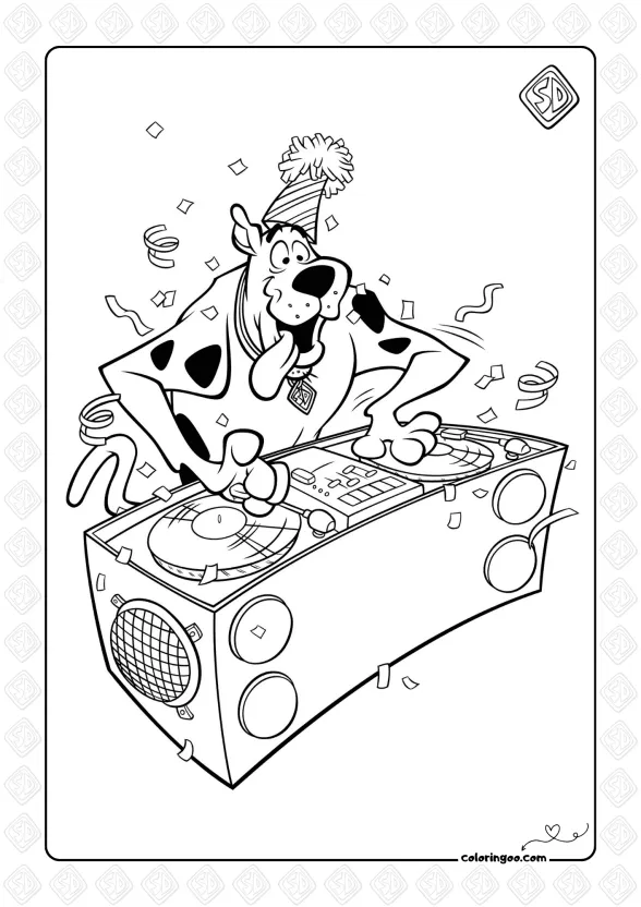 Scooby Doo is a DJ at the New Year Party