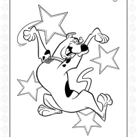 Scooby Doo is a Star Coloring Page