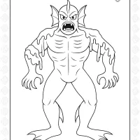 Sea Monster from Scooby-Doo Coloring Page