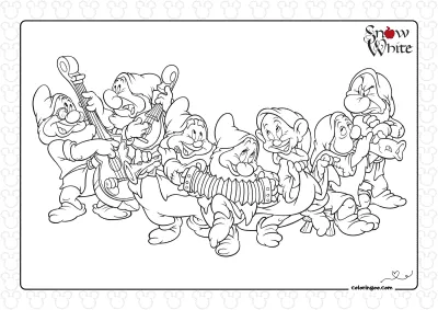 Seven Dwarfs Musicians