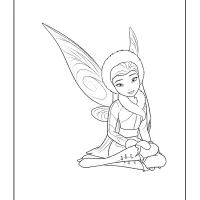 Silvermist From Tinker Bell and Pirate Fairy Coloring Page