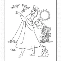 Sleeping Beauty Cartoon Coloring Sheet 1 Sleeping Beauty Cartoon Coloring Sheet