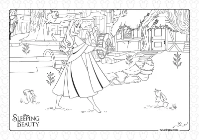 Sleeping Beauty Coloring Page