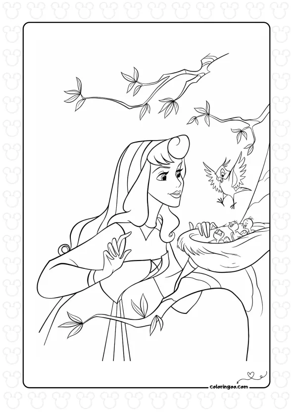 Sleeping Beauty and the Birds in the Nest
