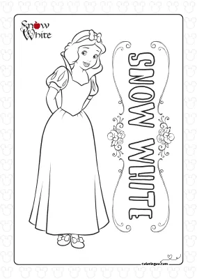 Snow White Coloring Pages for Kids