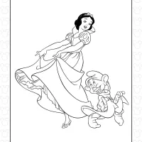 Snow White Dancing with Simpleton